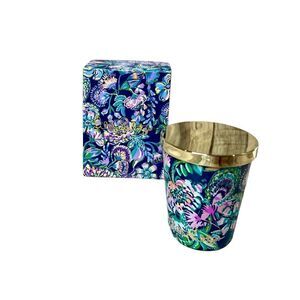 Lilly Pulitzer Scented Candle NIB 8oz High Tide‎ Navy